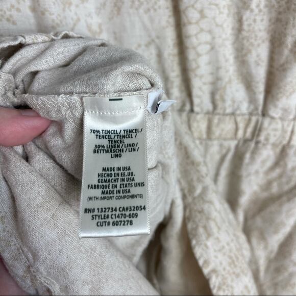 5/$30 Anthropologie Cloth and Stone Snake Print Romper S - Picture 6 of 6